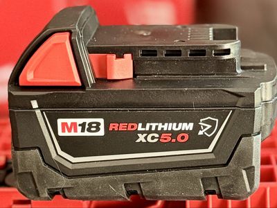 Milwaukee M18 RedLithium XC 5.0 Ah Battery. Part Number: 48-11-1850