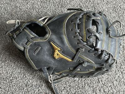 RH Catchers Glove - Mizuno MVP Prime SE GMVP1275PSES6 Catcher's Mitt - Black/Yellow - Used - Ready to Play