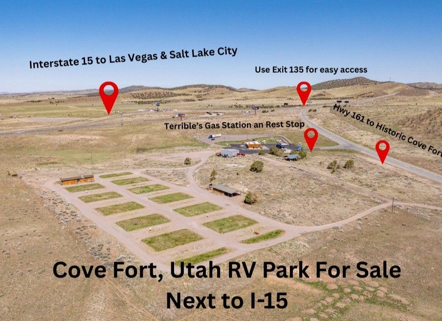 25 acre RV park 17030 S Hwy 161, Cove Fort, UT 84713