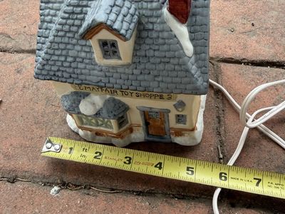 Mayfair Toy Shoppe 3 Ceramic Lighted Christmas Village House Building