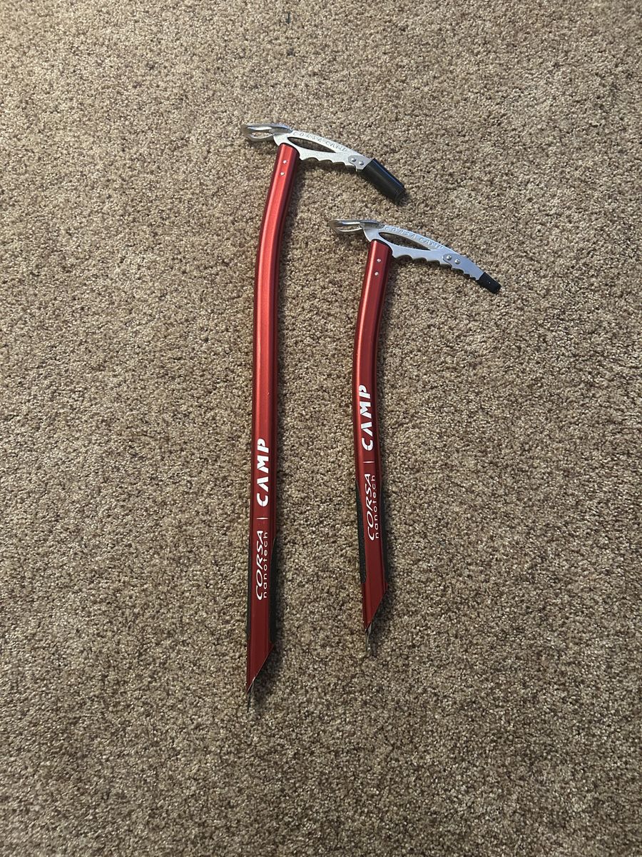 CAMP Corsa Nanotech Ice Axe Pair - Red Ultralight Mountaineering Ice Tools
