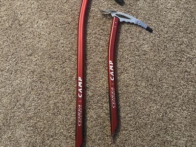 CAMP Corsa Nanotech Ice Axe Pair - Red Ultralight Mountaineering Ice Tools