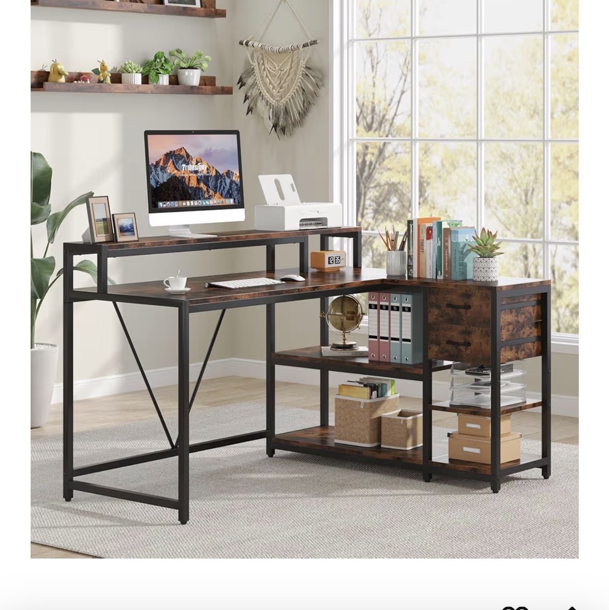 Tribesigns Reversible L-Shaped Computer Desk