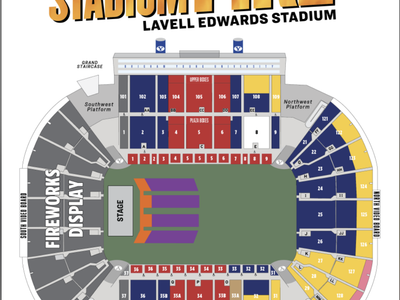 10 Stadium of Fire Tickets West Side Chairs in Shade