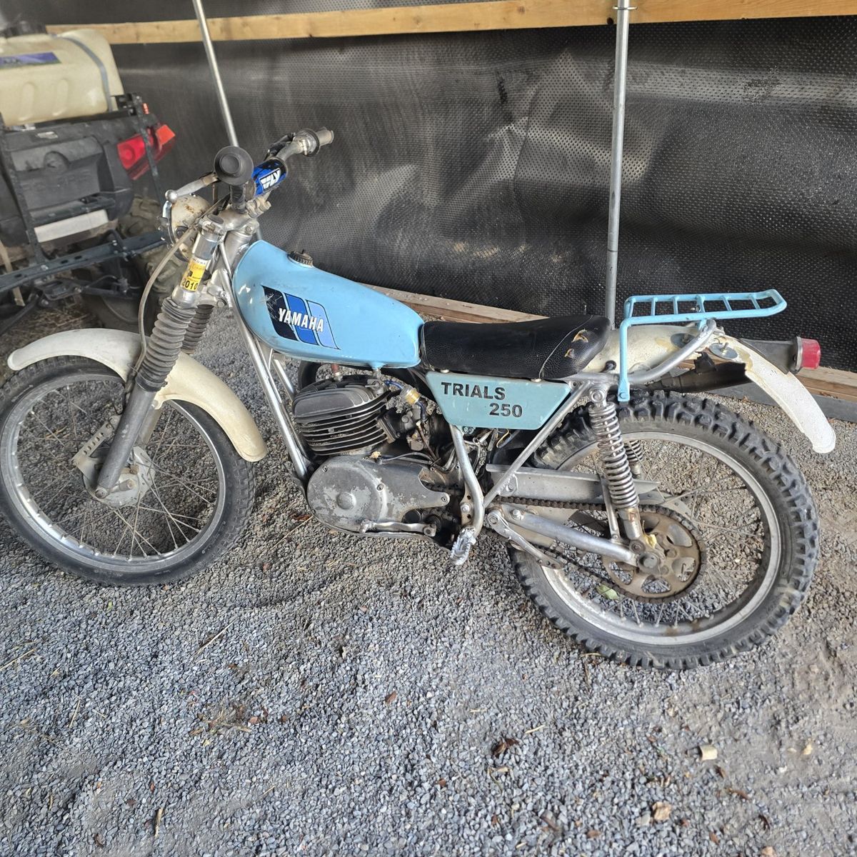 Vintage Yamaha TY250 Trials Motorcycle - Light Blue