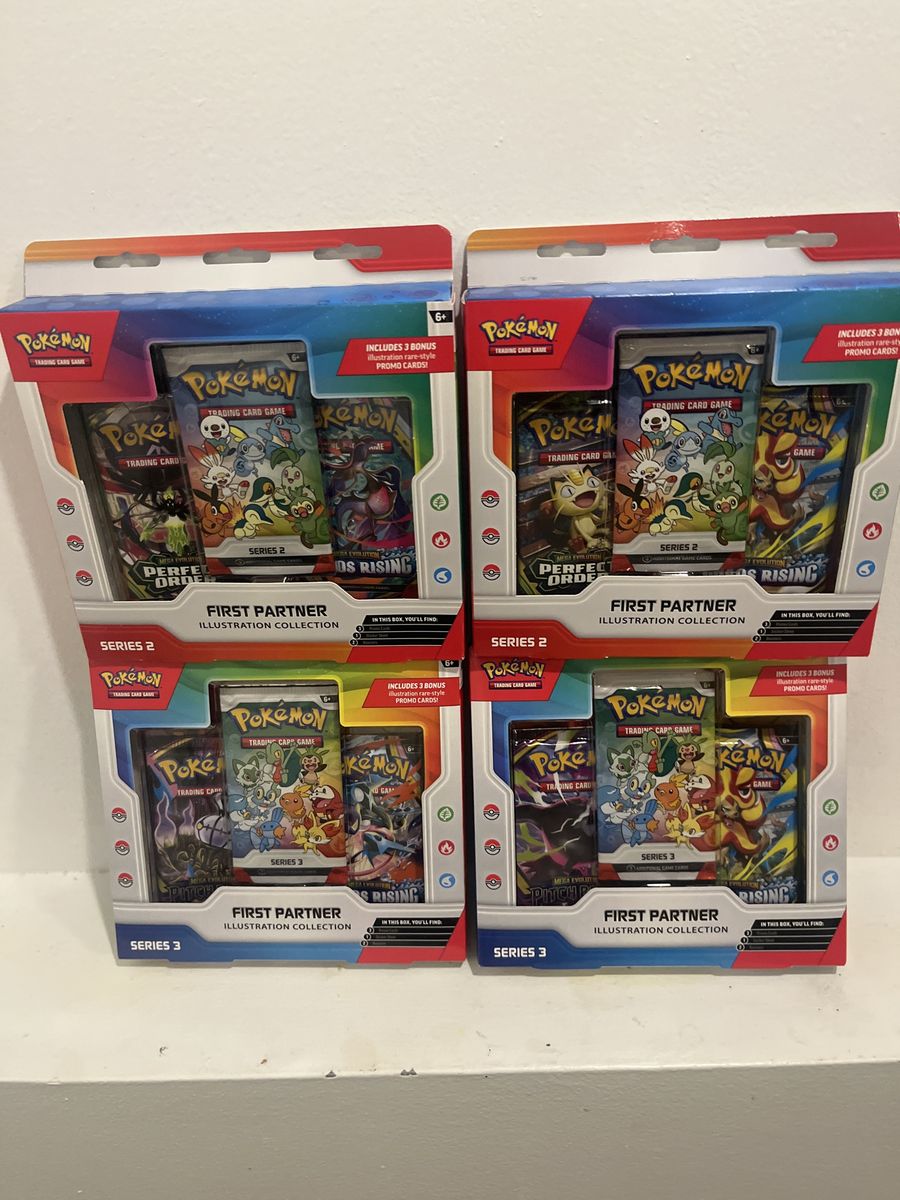 Pokémon TCG First Partner Illustration Collection Box Lot (Series 2 & Series 3)