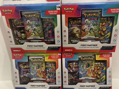 Pokémon TCG First Partner Illustration Collection Box Lot (Series 2 & Series 3)