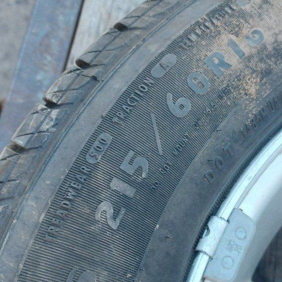 Used 215 60 16 M+S Tires Set of 2  2 GOOD Nice  dismounted