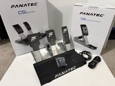 Fanatec CSL Pedals with Load Cell and Tuning Kit
