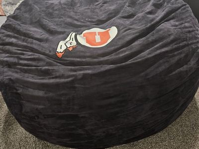 Lovesac Microsuede Supersac with U Decal