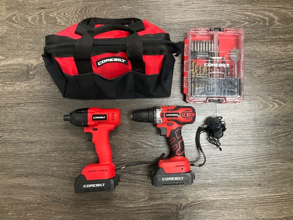 COREBILT DRILL/IMPACT & DRILL BIT KIT