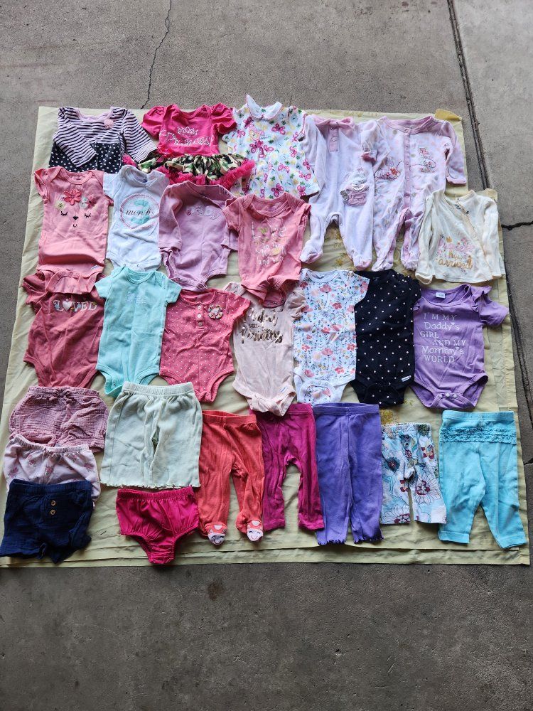 baby clothes, girl, 3to6 mo