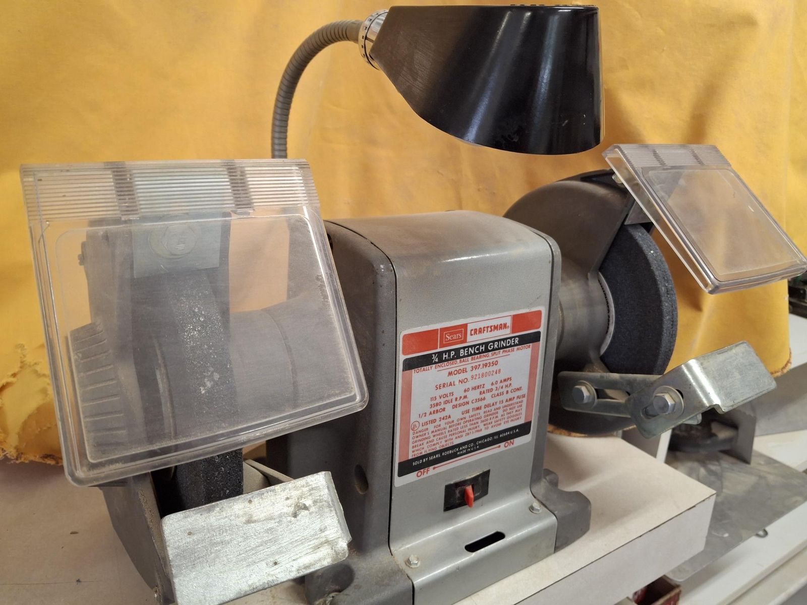 Craftsman 3/4 HP Bench Grinder