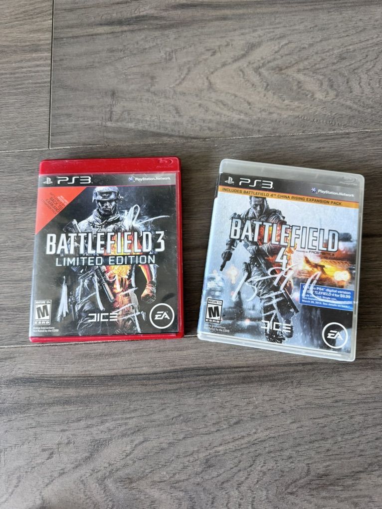 PS3 Battlefield 3 And 4 Limited Edition