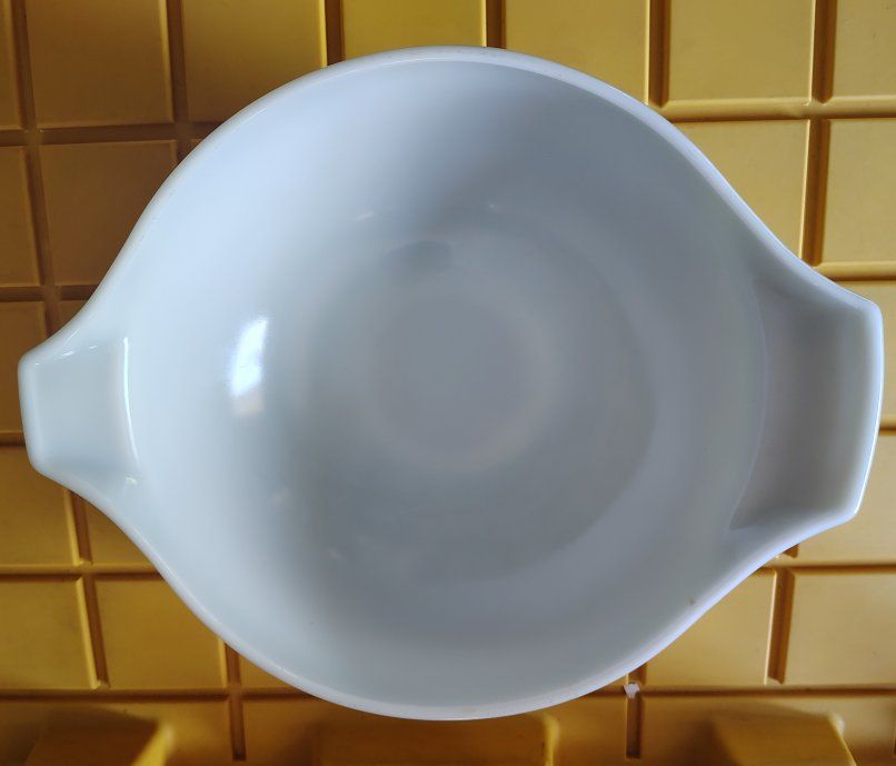 Vintage Pyrex Olive Green Milk Glass Cinderella Mixing Bowl 444