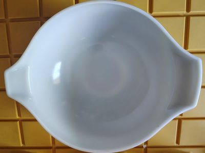 Vintage Pyrex Olive Green Milk Glass Cinderella Mixing Bowl 444