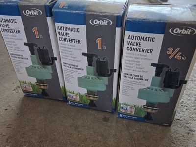 Orbit Automatic Valve Converter Kit - Converts Manual Sprinkler Valves to Automatic, 1 in & 3/4 in sizes