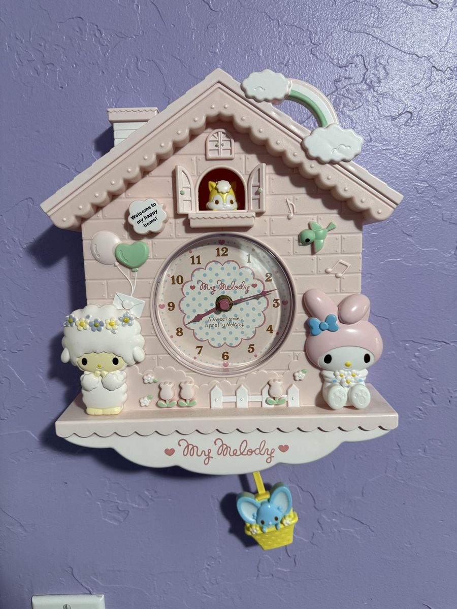 Sanrio My Melody Pink Clock House.