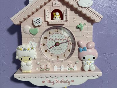 Sanrio My Melody Pink Clock House.