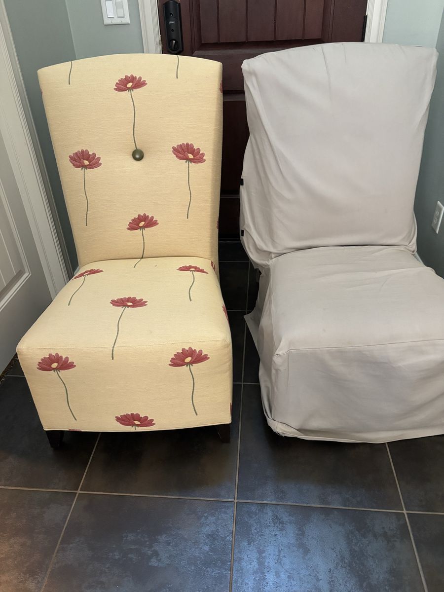 2 high back chairs