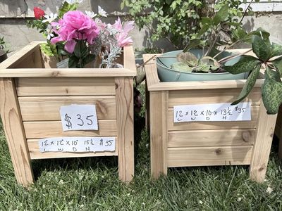 Cedar planters