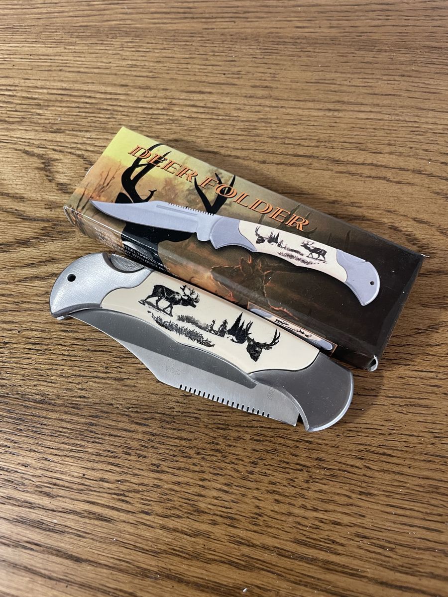 Deer Folding Pocket Knife