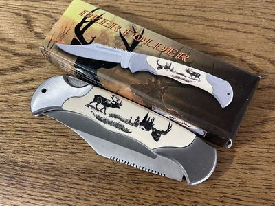 Deer Folding Pocket Knife