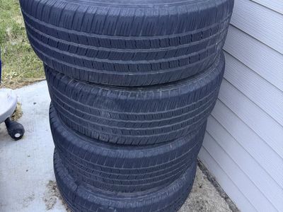 Four 265/65/R18 tires and Tundra wheels