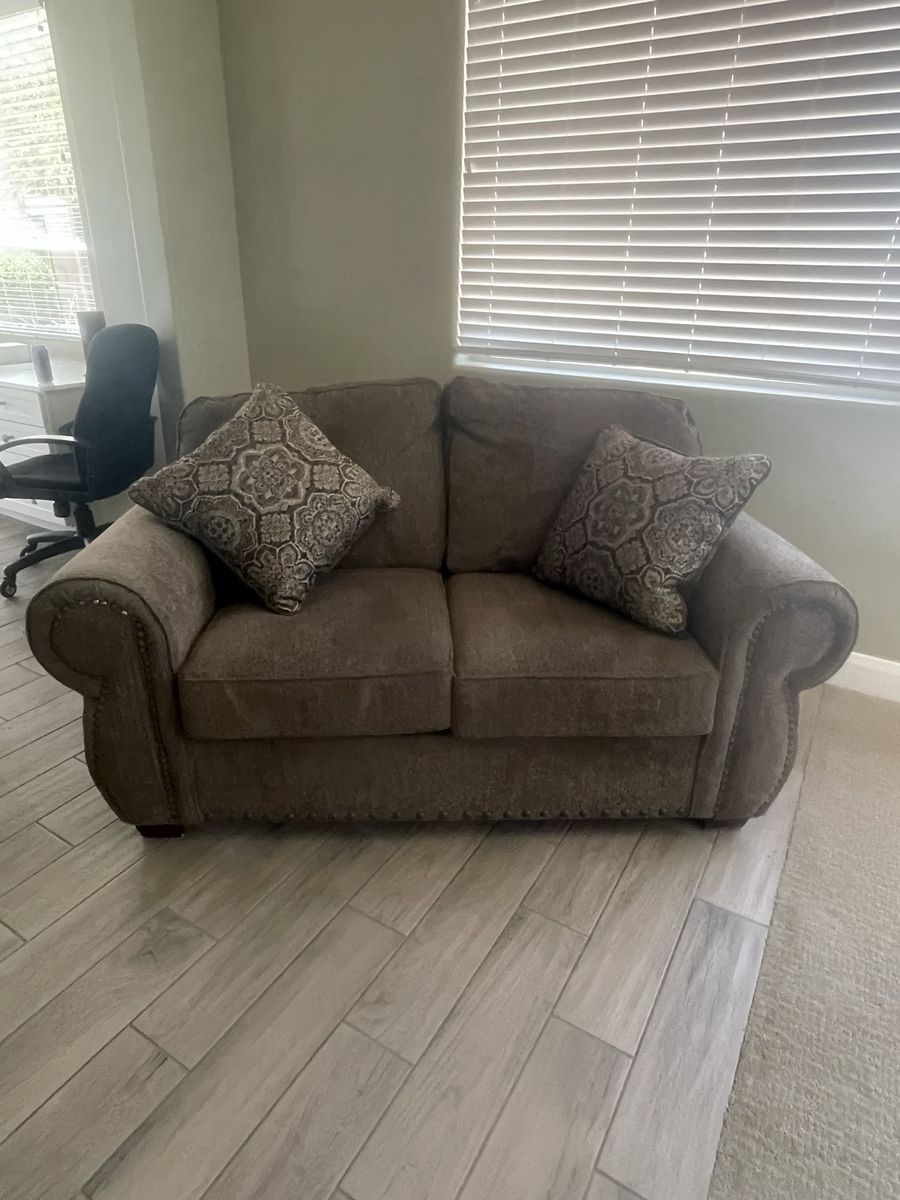 Fabric Upholstered Loveseat