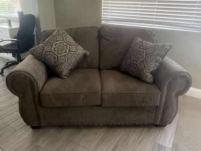 Fabric Upholstered Loveseat