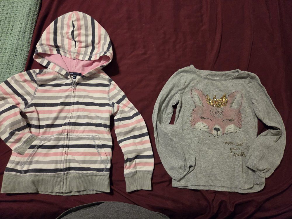 Girl's hoodie jacket and shirt