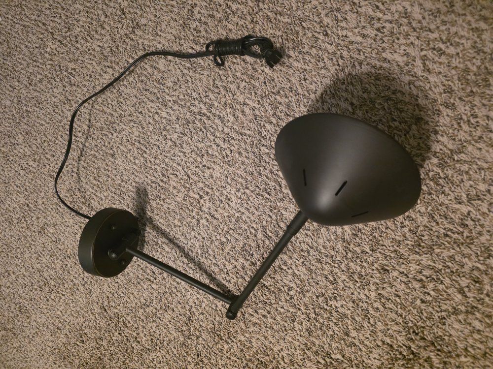 Adjustable Black/bronze Wall Lamp