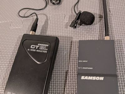 Samson MR-1 Micro Receiver and CT3L Beltpack Transmitter Wireless Set CHANNEL 6