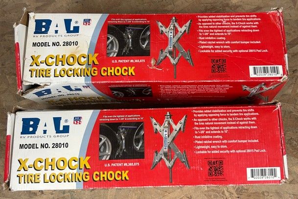 BAL Products  part #28010 X-Chock Tire Locking Chock for RV Trailers