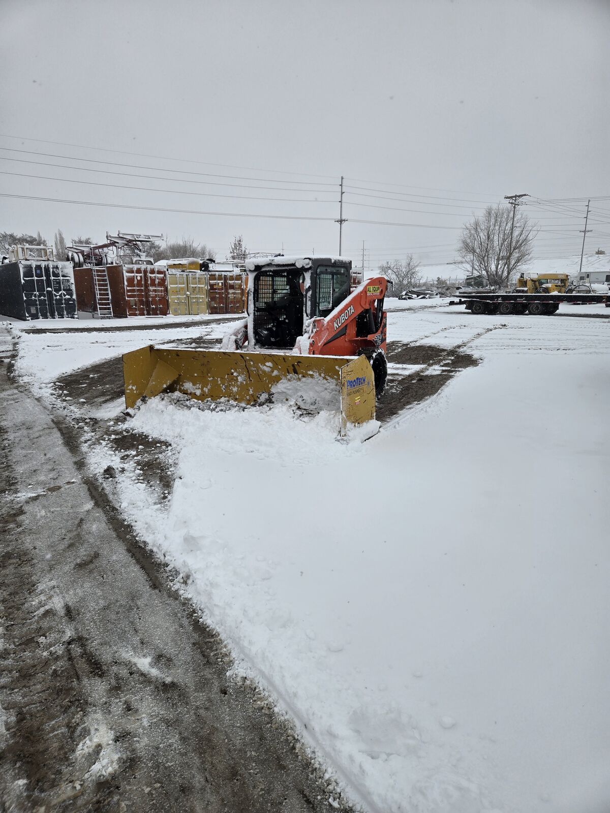 Snow removal Skid Steer box for rent $349/day