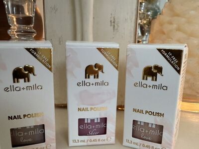 ella + mila Nail Polishes.