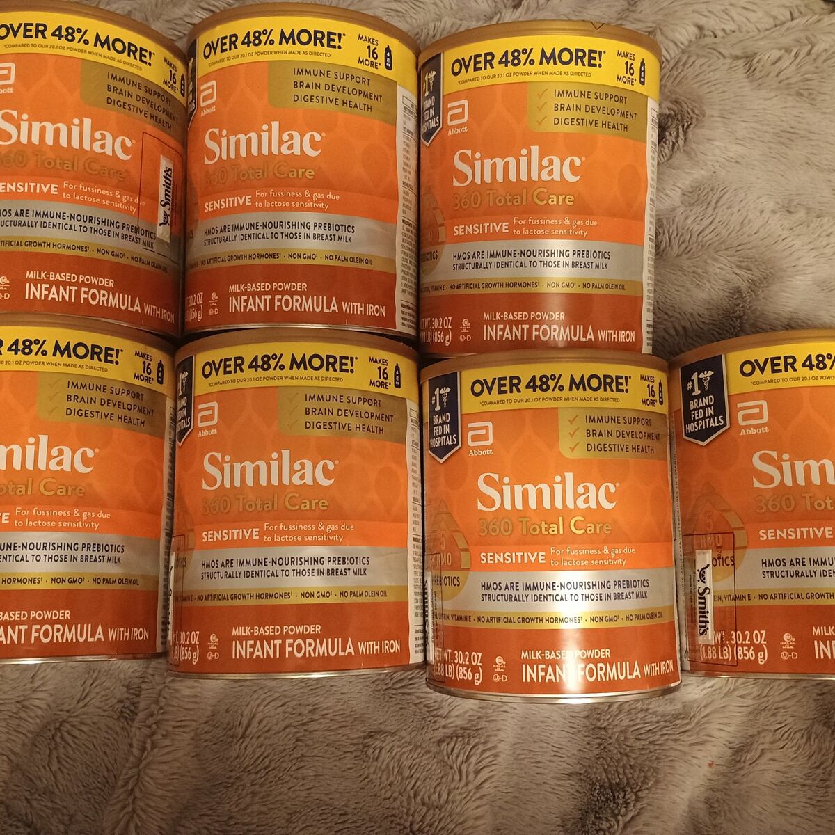 Similac 360 sensitive baby formula big cans powder