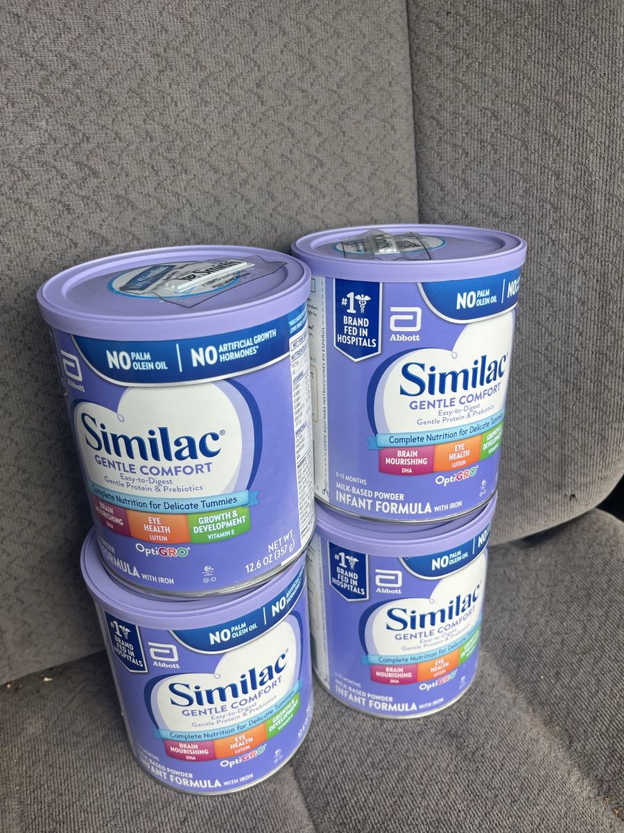Similac Gentle Comfort Infant Formula w/ Iron, 12.6oz Cans, 0-12 Months, OptiGRO  $15 Each