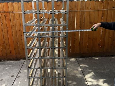 Canned food storage rack