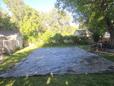 Tarplex 50'x30' Silver Black Heavy-Duty Tarp 10 mil Poly - Tear/Water/UV Resistant