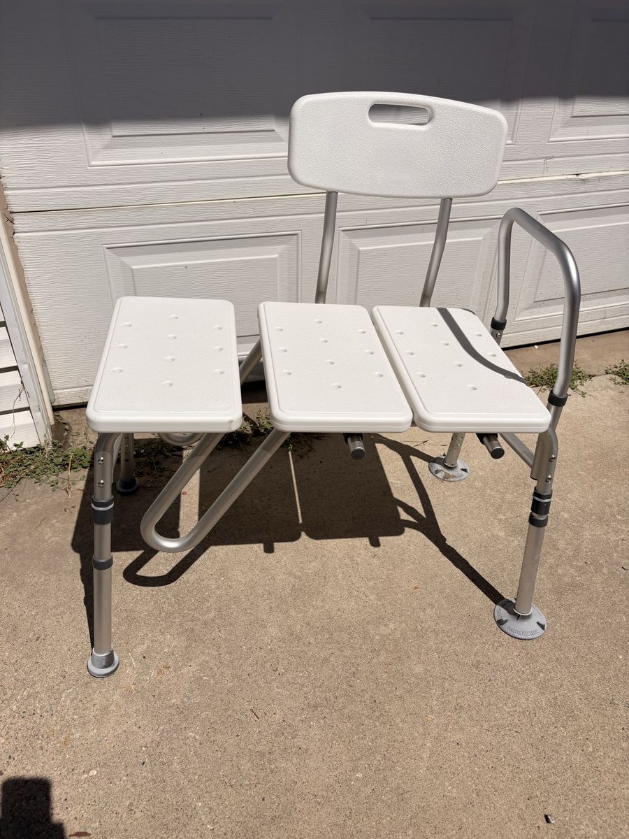 Drive Medical Tub Transfer Bench for Bathtub Height Adjustable