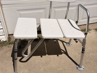 Drive Medical Tub Transfer Bench for Bathtub Height Adjustable