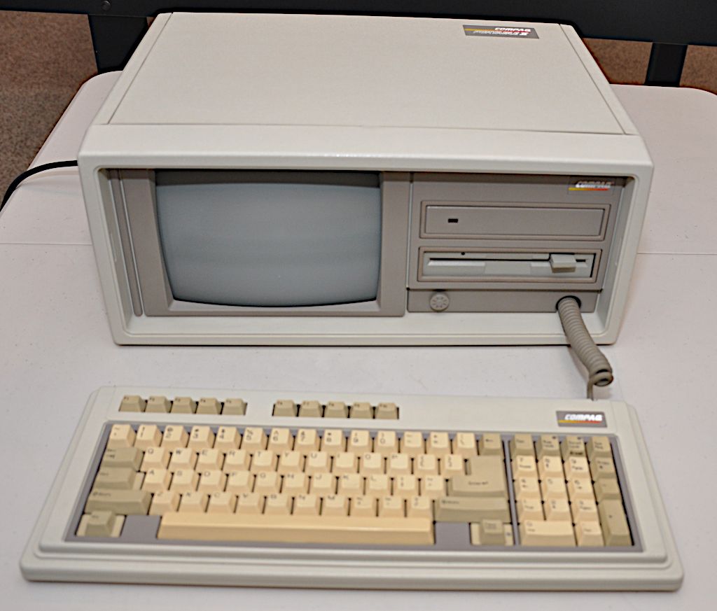 Vintage Compaq Portable II computer