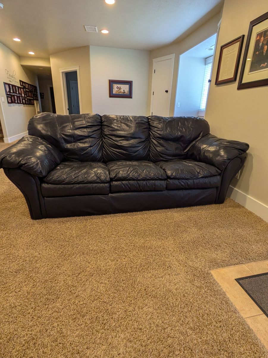 Leather couch 