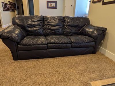 Leather couch