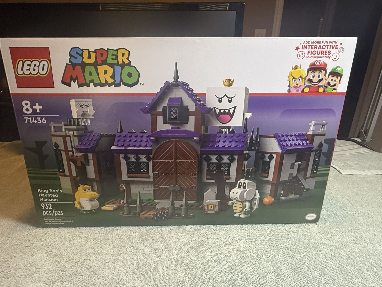 Brand New / Unopened  Super Mario King Boo's Haunted Mansion W/ 4 Minifigures (Lego Kit 714346)