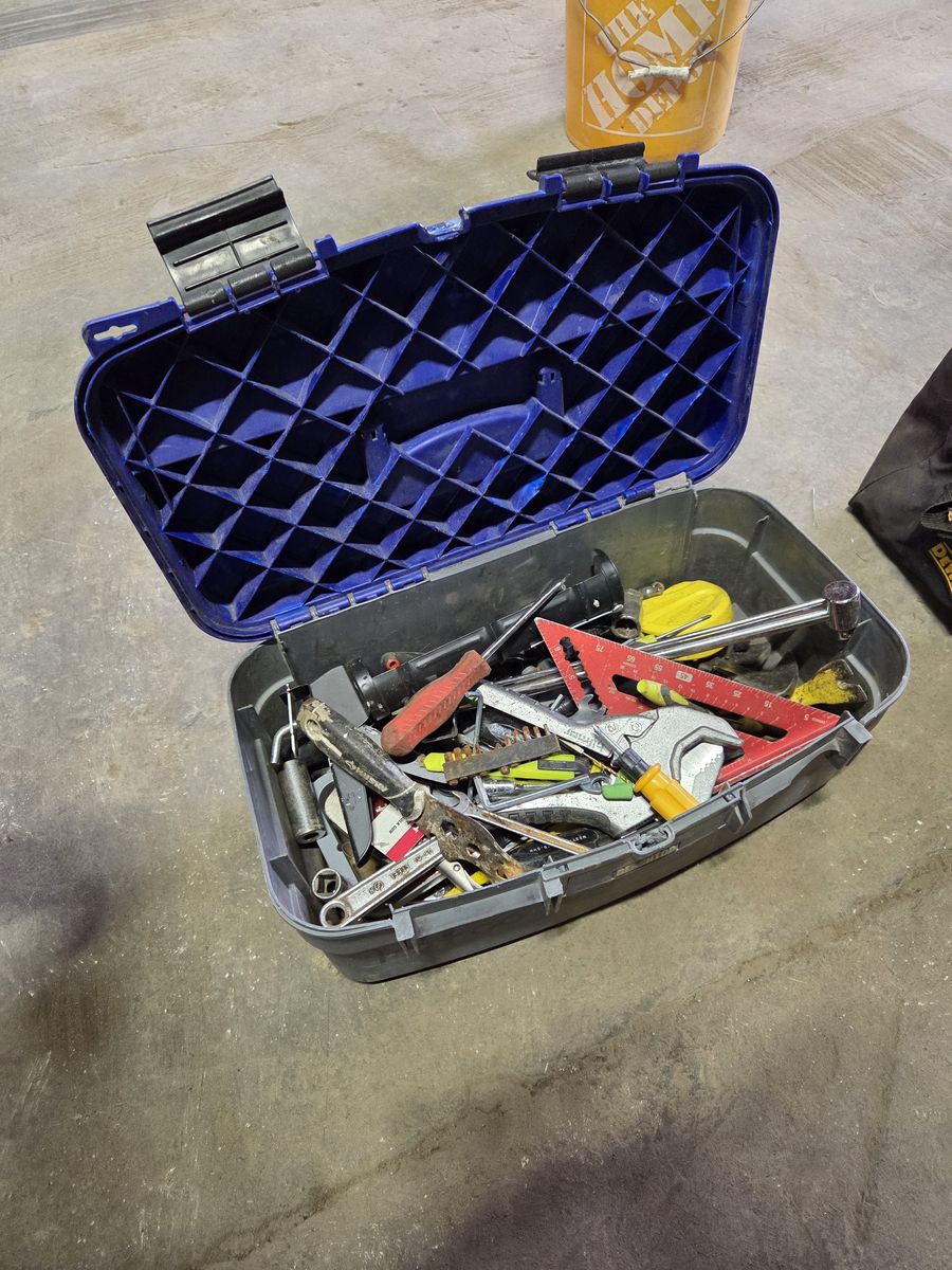 Tool bags and boxes full of random tools 40 each setup