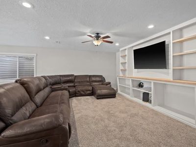 Extra Large Brown Leather Sectional Sofa with Recliners