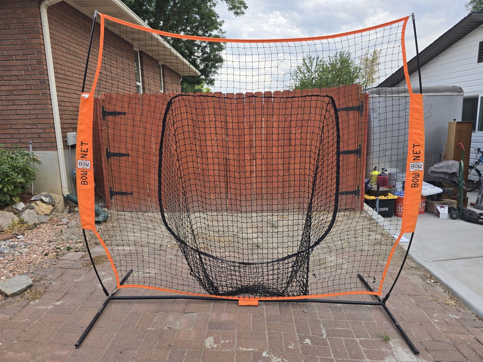 Bownet 7x7 Portable Pitching/Batting Net for Baseballs or Softballs