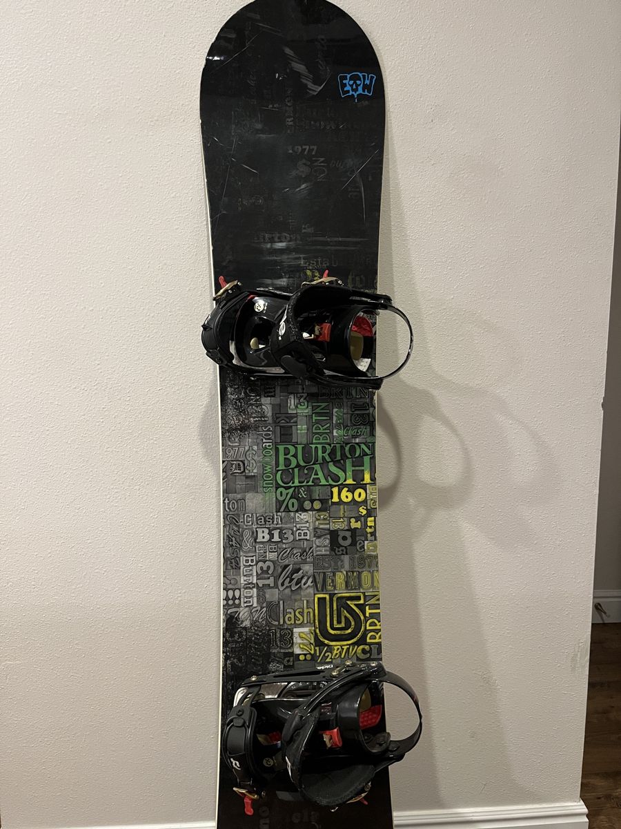 Burton Clash 160 Snowboard with Ride Bindings and Boots
